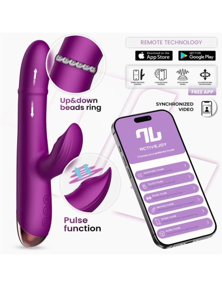 Sendel Vibrador con Anillo de Bolas Internas Up and Down y Pulsación con App
