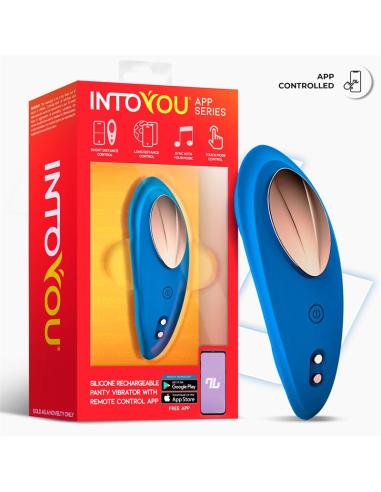 Vibrador de Braguita con APP Silicona Azul