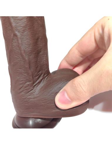 Severo Dildo Realista Turbo Shaking Thrusting, Rotación 360º Control Remoto Efecto Calor