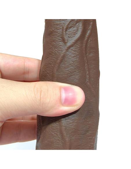 Severo Dildo Realista Turbo Shaking Thrusting, Rotación 360º Control Remoto Efecto Calor