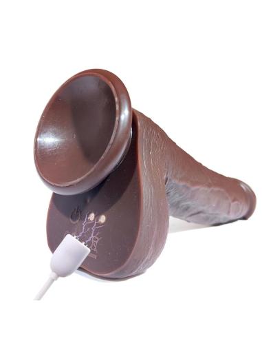 Severo Dildo Realista Turbo Shaking Thrusting, Rotación 360º Control Remoto Efecto Calor