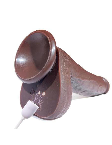 Severo Dildo Realista Turbo Shaking Thrusting, Rotación 360º Control Remoto Efecto Calor