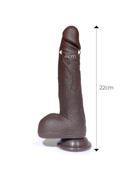 Severo Dildo Realista Turbo Shaking Thrusting, Rotación 360º Control Remoto Efecto Calor