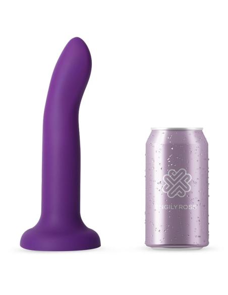 Dildo que Cambia de Color Púpura a Rosa Talla L 21 cm