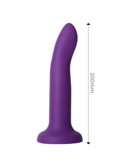 Dildo que Cambia de Color Púpura a Rosa Talla L 21 cm