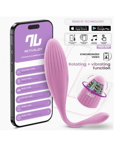 Huevo Vibrador con Bolas Internas con Rotación y APP USB