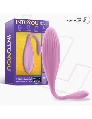 Huevo Vibrador con Bolas Internas con Rotación y APP USB