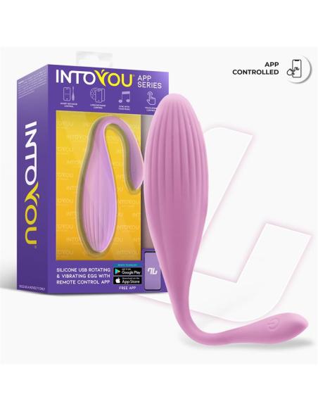 Huevo Vibrador con Bolas Internas con Rotación y APP USB