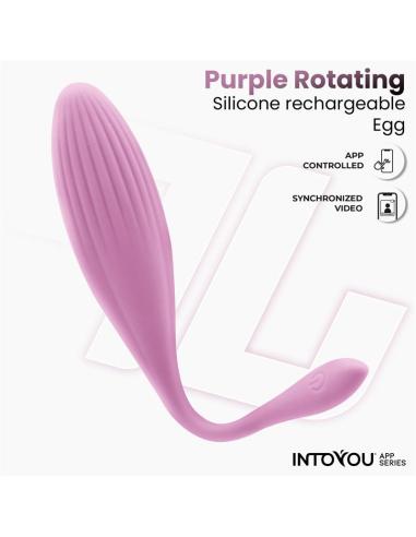 Huevo Vibrador con Bolas Internas con Rotación y APP USB