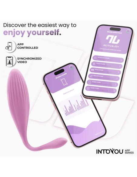 Huevo Vibrador con Bolas Internas con Rotación y APP USB