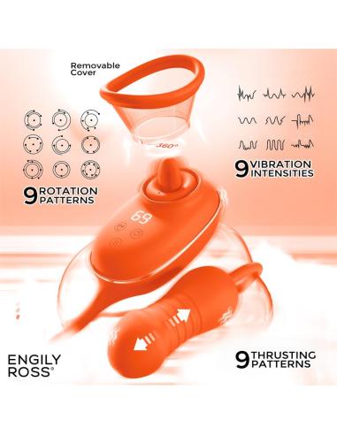 Lizer Pro Estimulador con Lengua Oscilante, Bomba de Vacio y Huevo con Up and Down