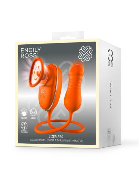 Lizer Pro Estimulador con Lengua Oscilante, Bomba de Vacio y Huevo con Up and Down