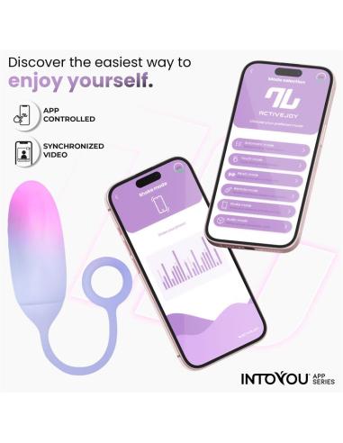 Huevo Silicona Doble Capa con APP Rosa/Azul