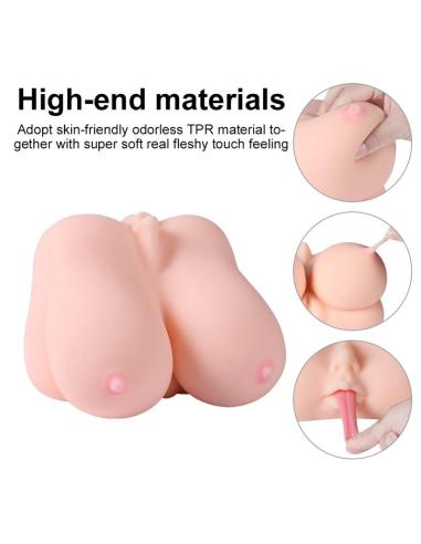 Jalome Masturbador 3 en 1 Vagina, Boca y Pecho 3.2 kg
