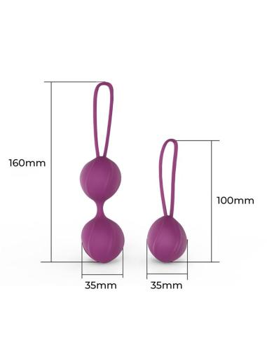 Kelly Bolas Kegel Silicona Púpura