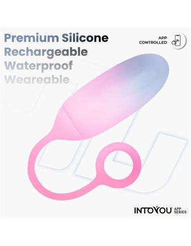 Huevo Silicona Doble Capa con APP Azul/Rosa