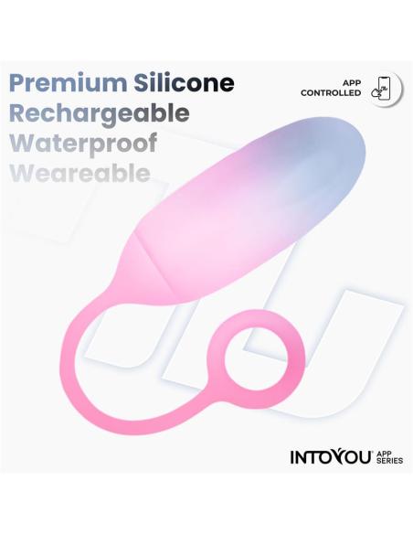 Huevo Silicona Doble Capa con APP Azul/Rosa