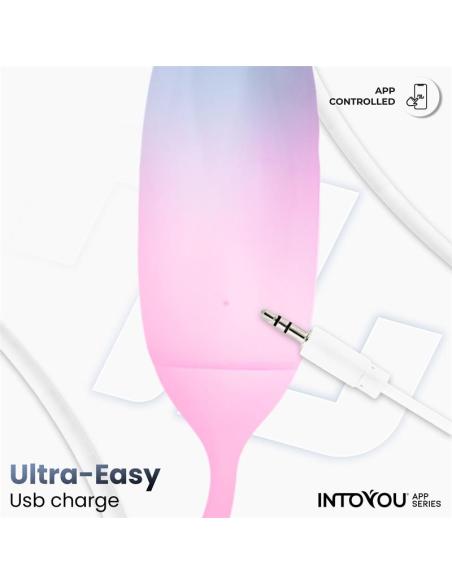 Huevo Silicona Doble Capa con APP Azul/Rosa