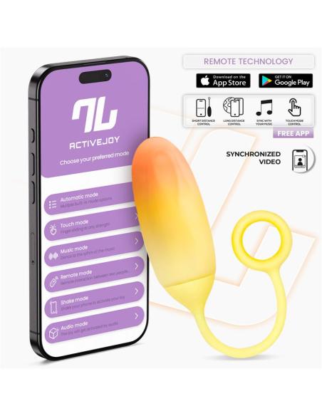 Huevo Silicona Doble Capa con APP Amarillo/Naranja