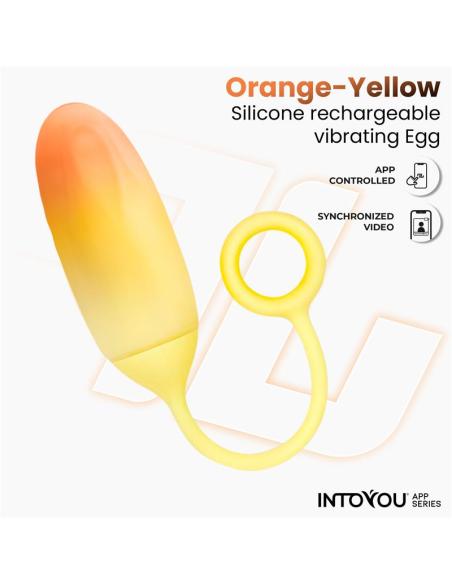 Huevo Silicona Doble Capa con APP Amarillo/Naranja