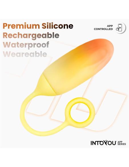 Huevo Silicona Doble Capa con APP Amarillo/Naranja