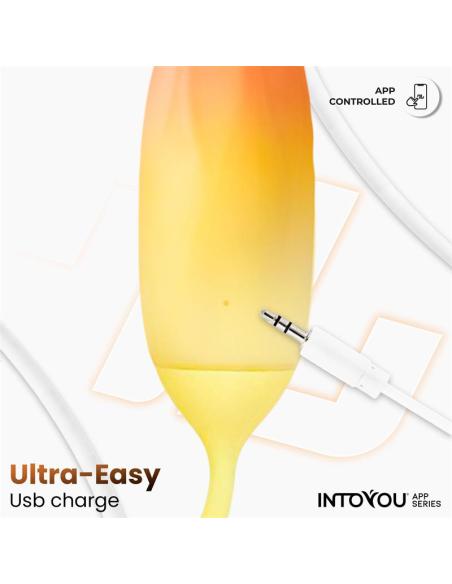 Huevo Silicona Doble Capa con APP Amarillo/Naranja