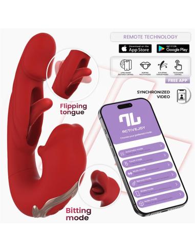 Mouty Vibrador Función Mordisqueo y Flipping con App
