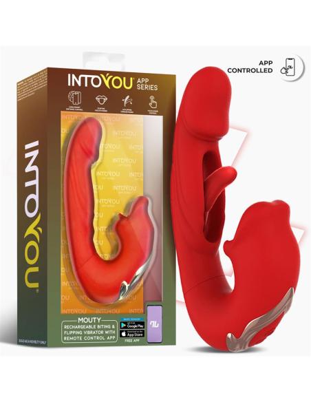 Mouty Vibrador Función Mordisqueo y Flipping con App