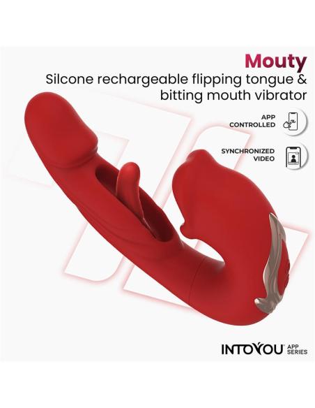 Mouty Vibrador Función Mordisqueo y Flipping con App