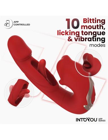Mouty Vibrador Función Mordisqueo y Flipping con App