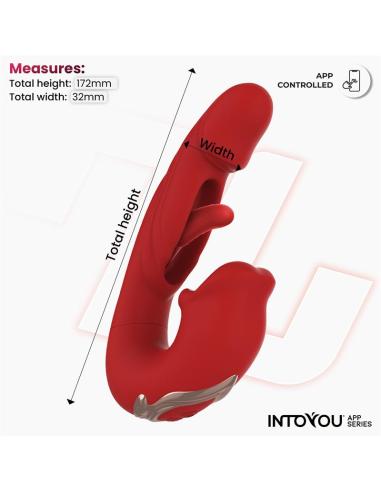 Mouty Vibrador Función Mordisqueo y Flipping con App