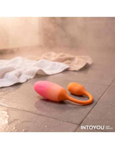 NexEgg Huevo Vibrador Silicona Doble Capa App Naranja/Rosa