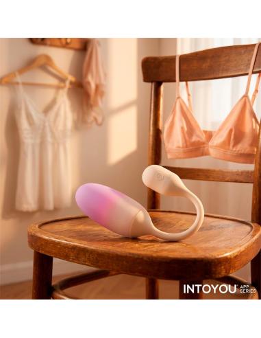 NexEgg Huevo Vibrador Silicona Doble capa App Beige/Rosa