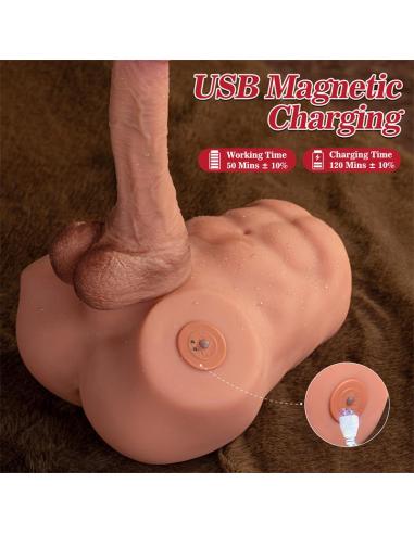 Jonah Semi Torso con Dildo Desmontable, Thrusting y APP 3.48 kg
