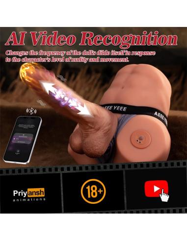 Jonah Semi Torso con Dildo Desmontable, Thrusting y APP 3.48 kg