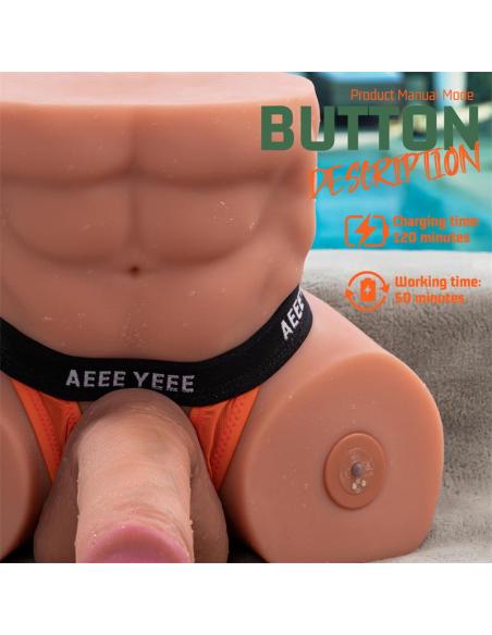 Gretel Semi Torso con Dildo Desmontable, Thrusting y APP 6 kg