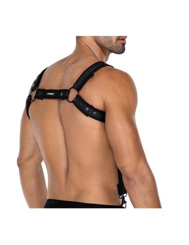 H4RNESS05 Arnés de Pecho Neon Negro Talla Única