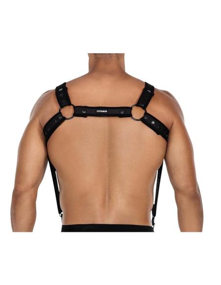 H4RNESS05 Arnés de Pecho Neon Negro Talla Única