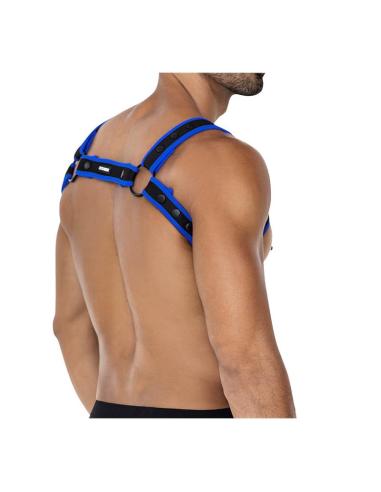 H4RNESS05 Arnés de Pecho Neon Azul Eléctrico Talla Única