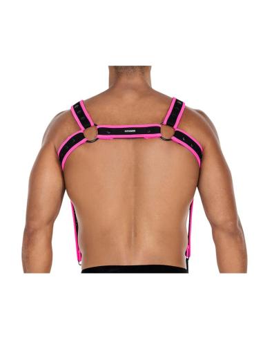H4RNESS05 Arnés de Pecho Neon Rosa Talla Única