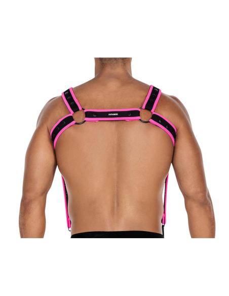 H4RNESS05 Arnés de Pecho Neon Rosa Talla Única