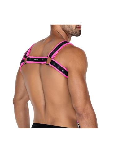 H4RNESS05 Arnés de Pecho Neon Rosa Talla Única