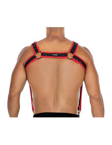 H4RNESS05 Arnés de Pecho Neon Rojo Talla Única