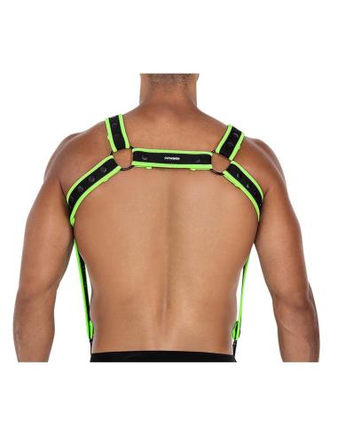 H4RNESS05 Arnés de Pecho Neon Verde Talla Única