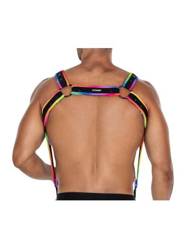 H4RNESS05 Arnés de Pecho Neon MultiColor Talla Única