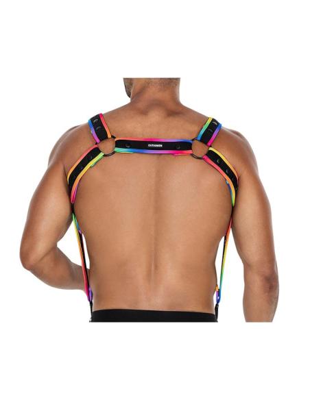 H4RNESS05 Arnés de Pecho Neon MultiColor Talla Única