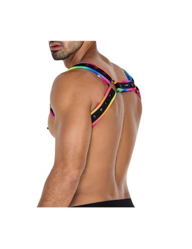 H4RNESS05 Arnés de Pecho Neon MultiColor Talla Única