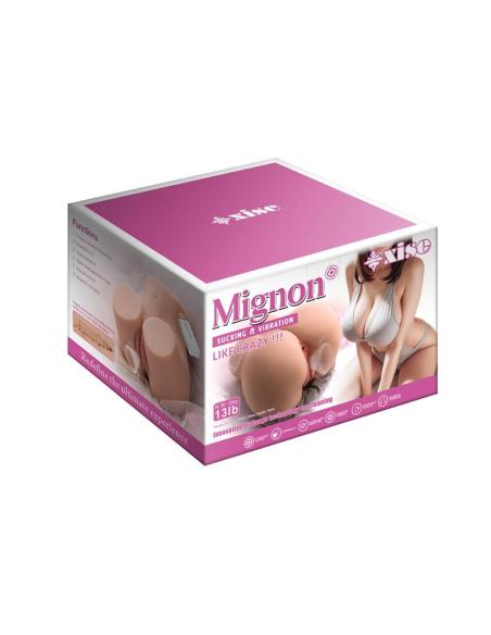 Masturbador Torso Mignon con Vibración y Sucking 6.1 kg