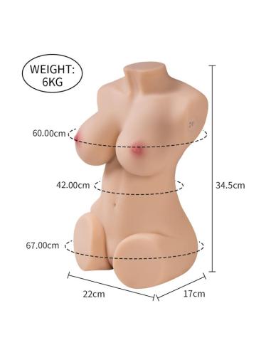 Wendy Torso con Vibración y Efecto Succión 6 kg