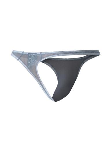 C4MSPX06 Tanga Brasileño Mesh Grey
